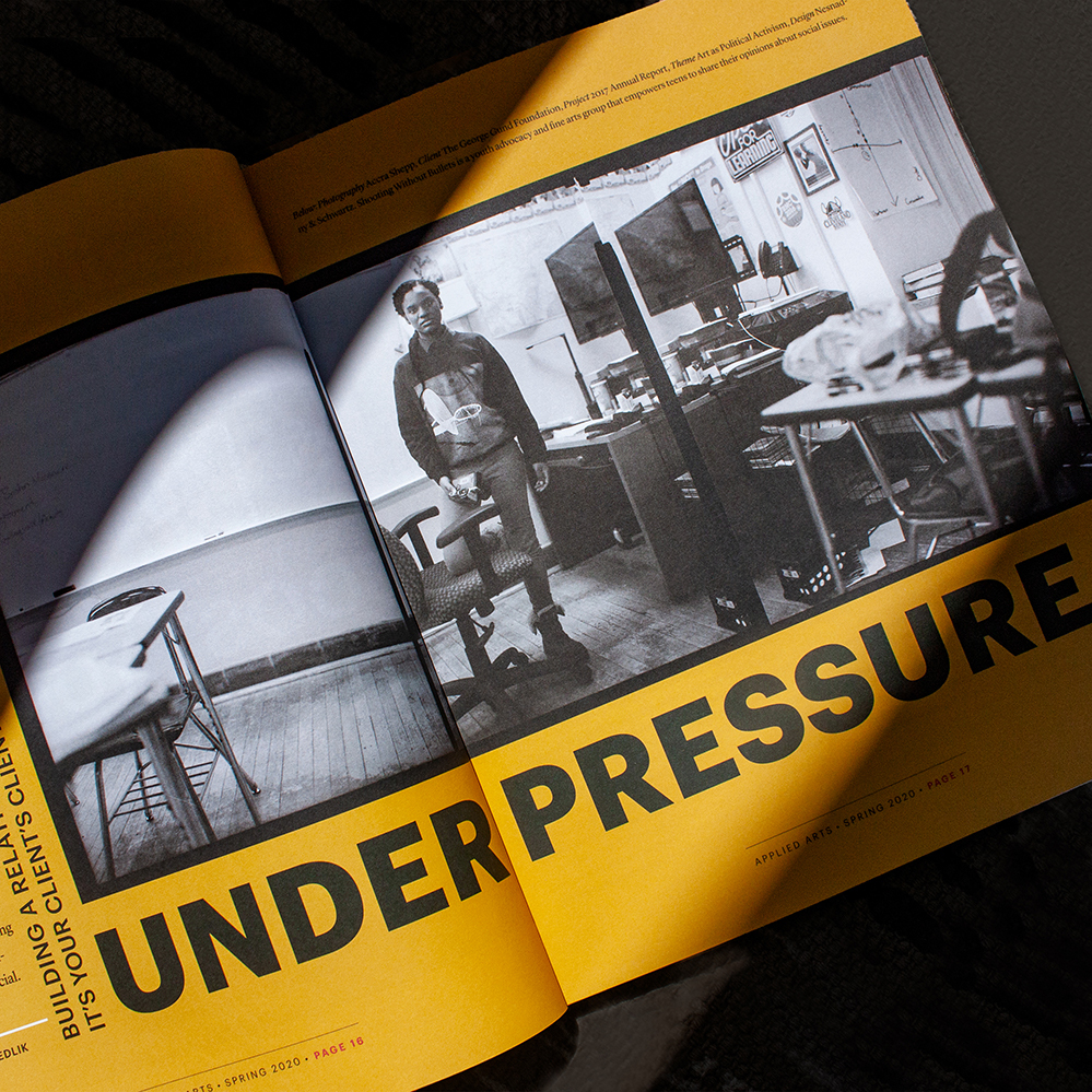 Applied Arts Magazine spread featuring